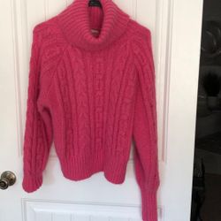 Hot pink sweater!!!