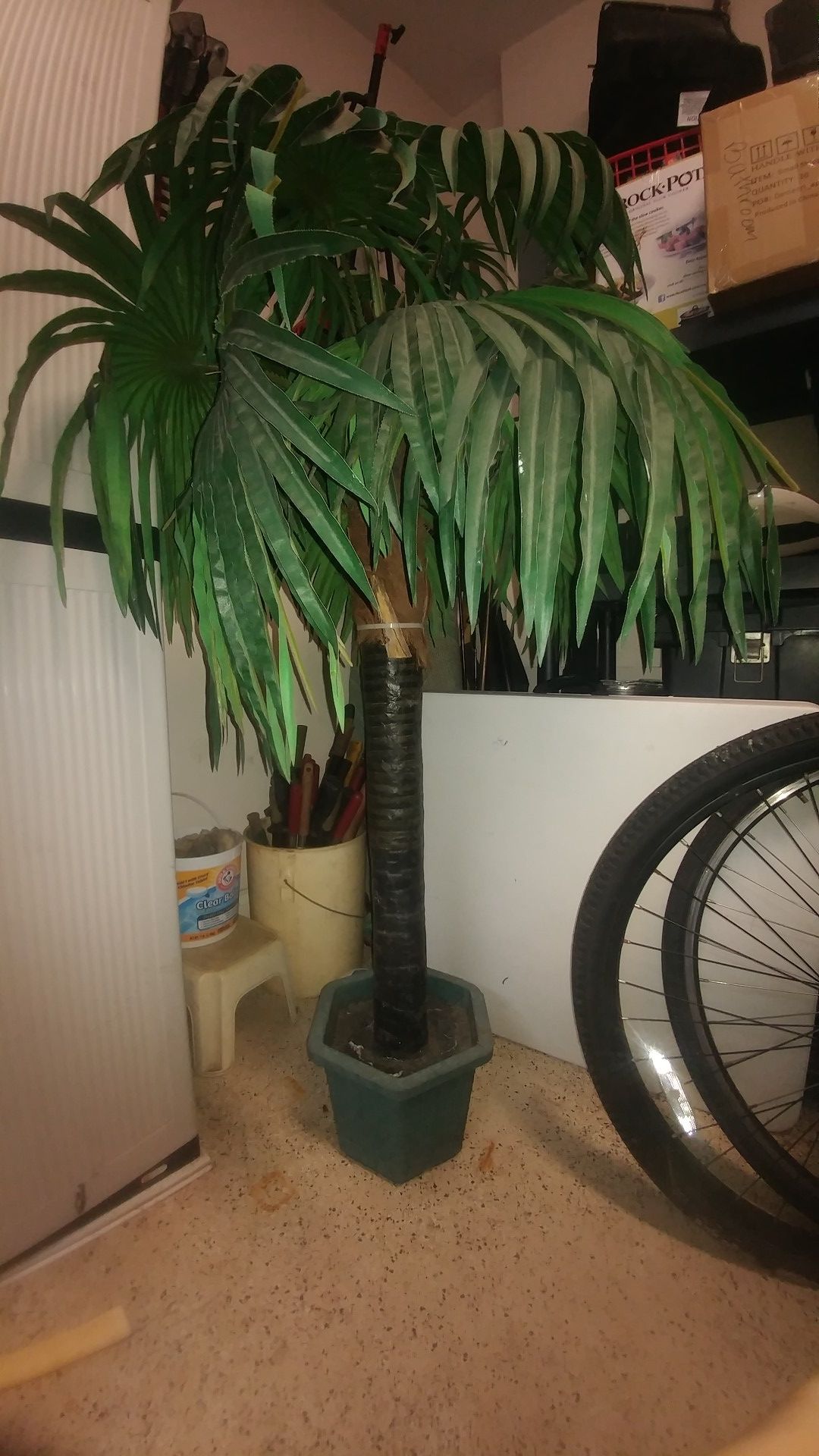 Fake plant palm tree