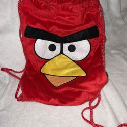 Angry Birds Red Drawstring Bag