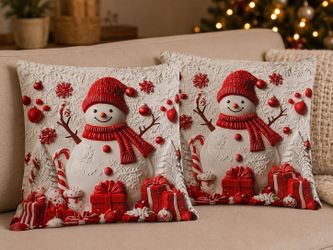 🎄Brand new. Christmas Pillow Cover Set – 2 Pieces 🎄