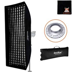 Godox Softbox 50x130cm with Bowens Mount and Grid – Strip Light Softbox 