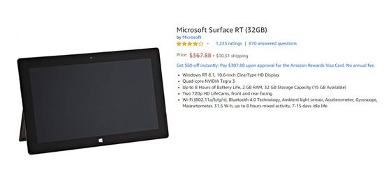 Microsoft Surface RT (32 GB)