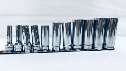Snap-On 12pc 3/8” Drive 6pt Deep Impact Socket Set (8-19mm)