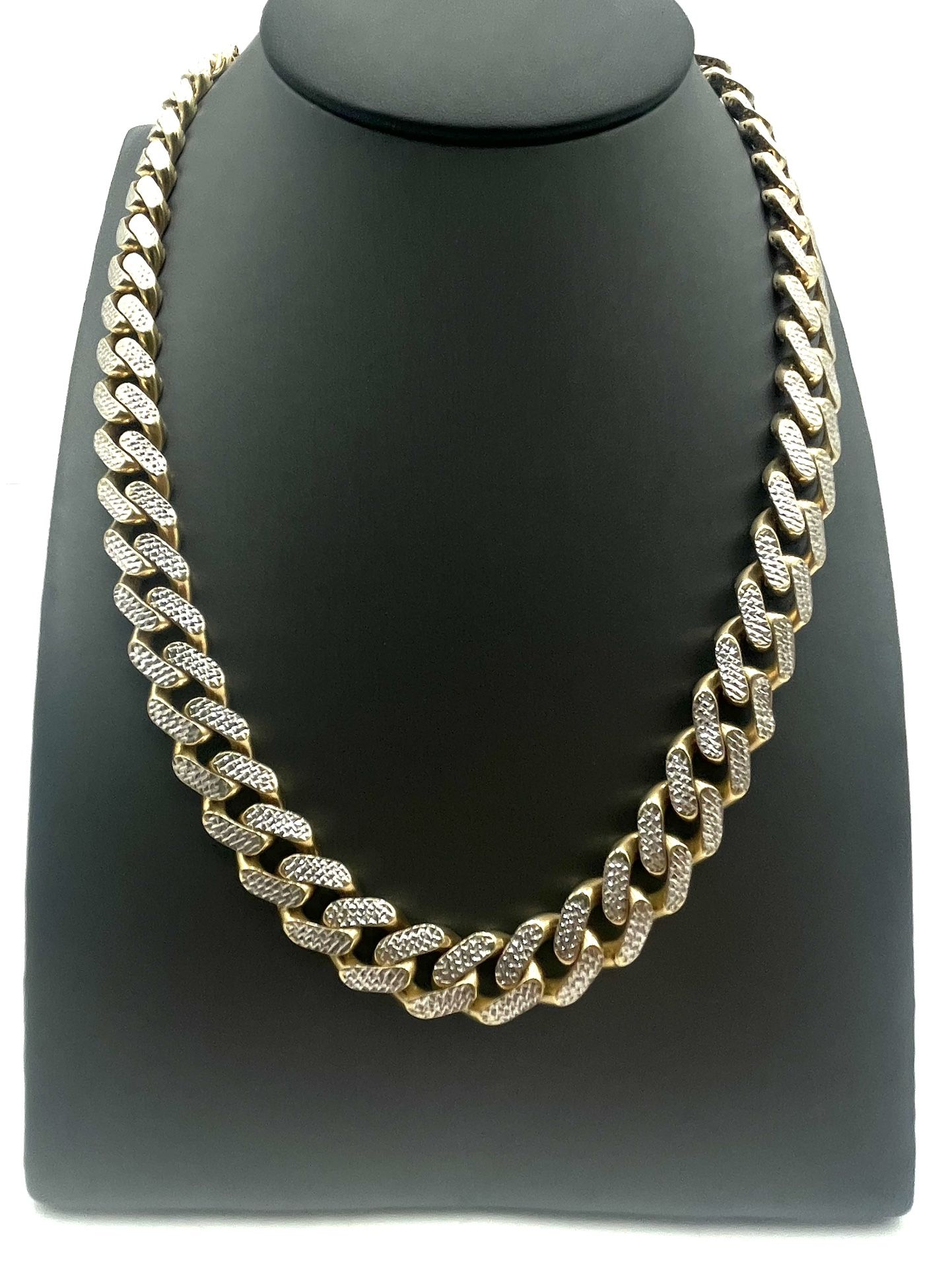 10K Yellow Gold Hollow Cuban Cut Link 31.3 DWT