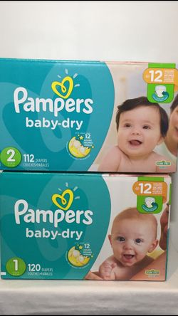 Pampers size 1 & 2