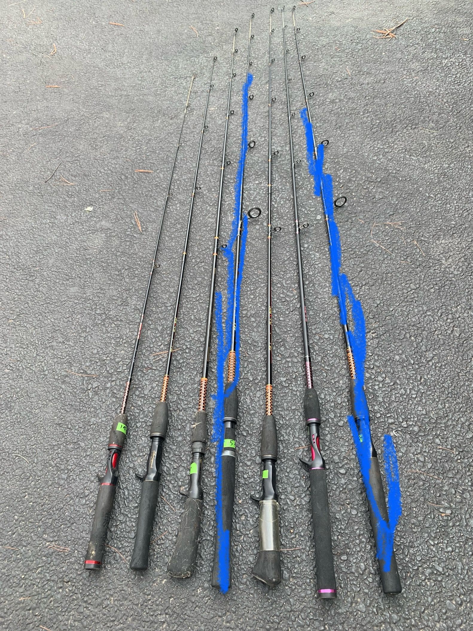 Shakespeare Ugly Stik Casting Fishing Rods, $15 Each