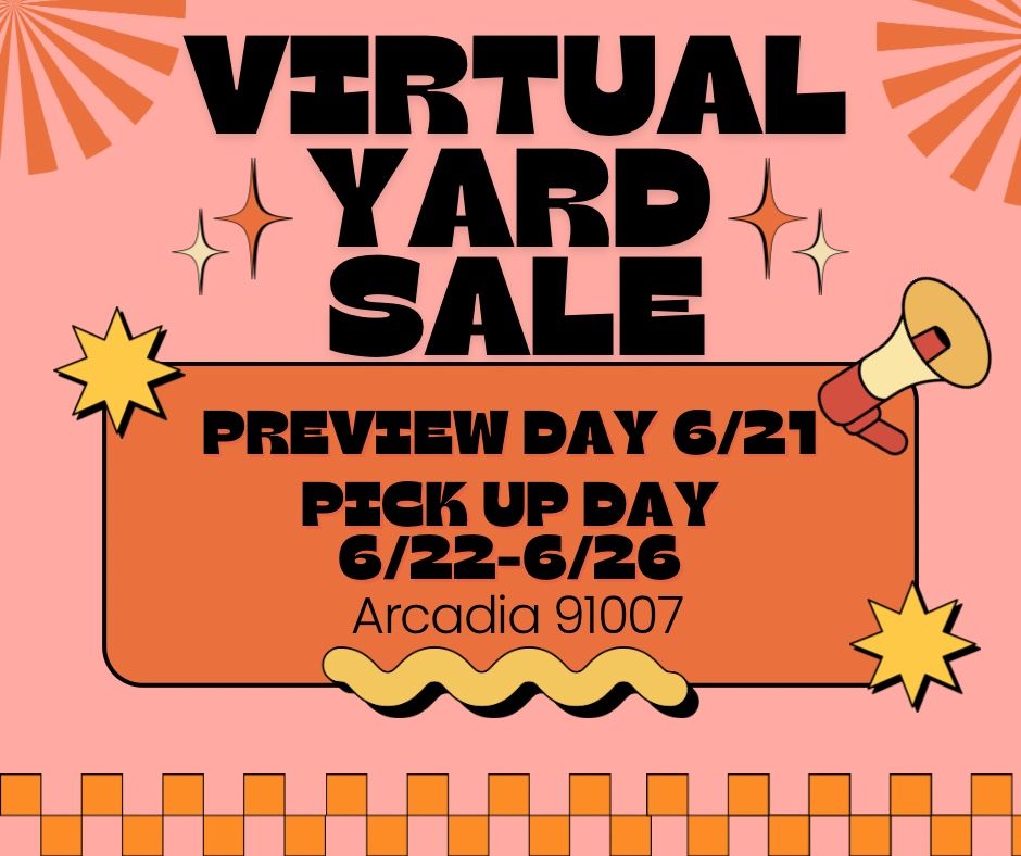 Virtual yard sale (Arcadia): Grill, Golf, Refrigerator, Guitar, Console, Etc