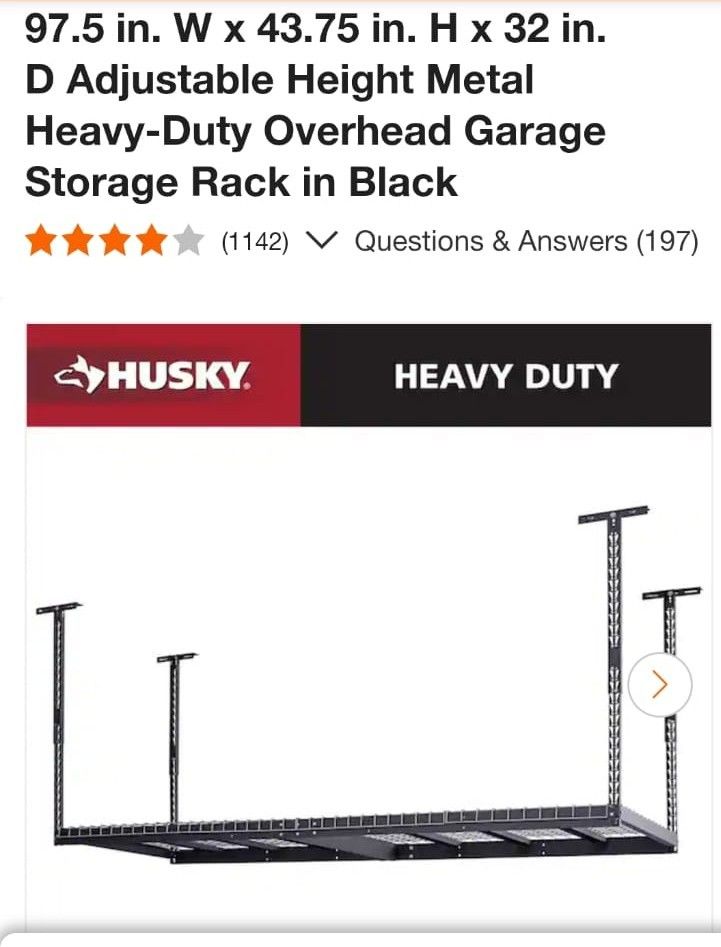  Overhead  Garage Storage Rack