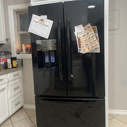 black fridge 