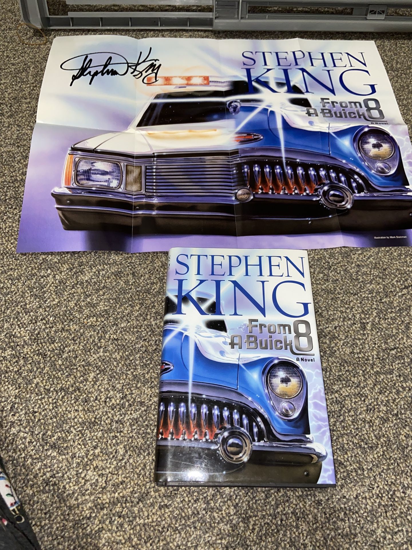 From a Buick 8 by Stephen King (2002, Hardcover) 1st Edition w/Promo Poster