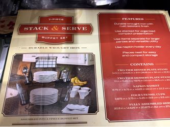 7 Piece Stack & Serve Buffet Set  New