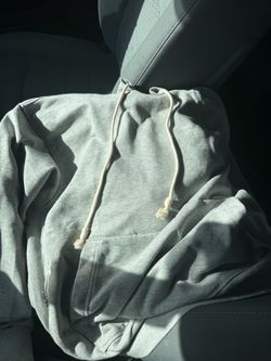 Gray Zip-Up Hoodie Sweatshirt nike