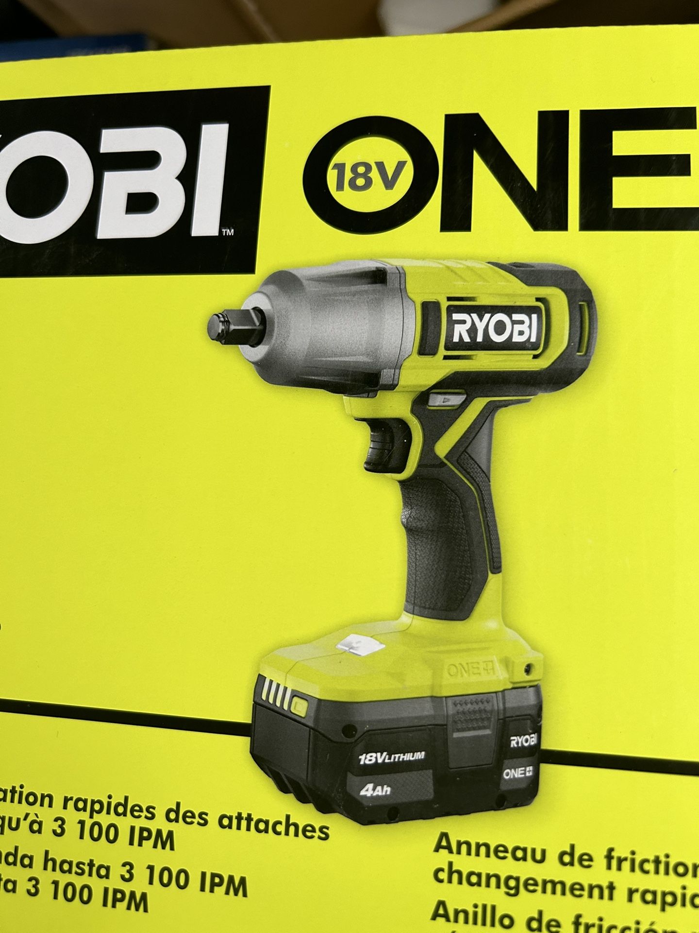 1/2in impact wrench ryobi set