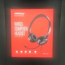 Wired Computer Headset. MPOW brand.   