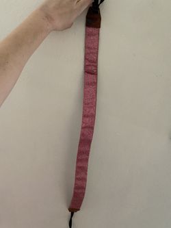 Pink camera strap