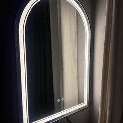 Led Touch Screen Mirror With Chair 