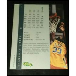 Shaquille O'Neal 1992 Classic Four Sport Rookie Card #1