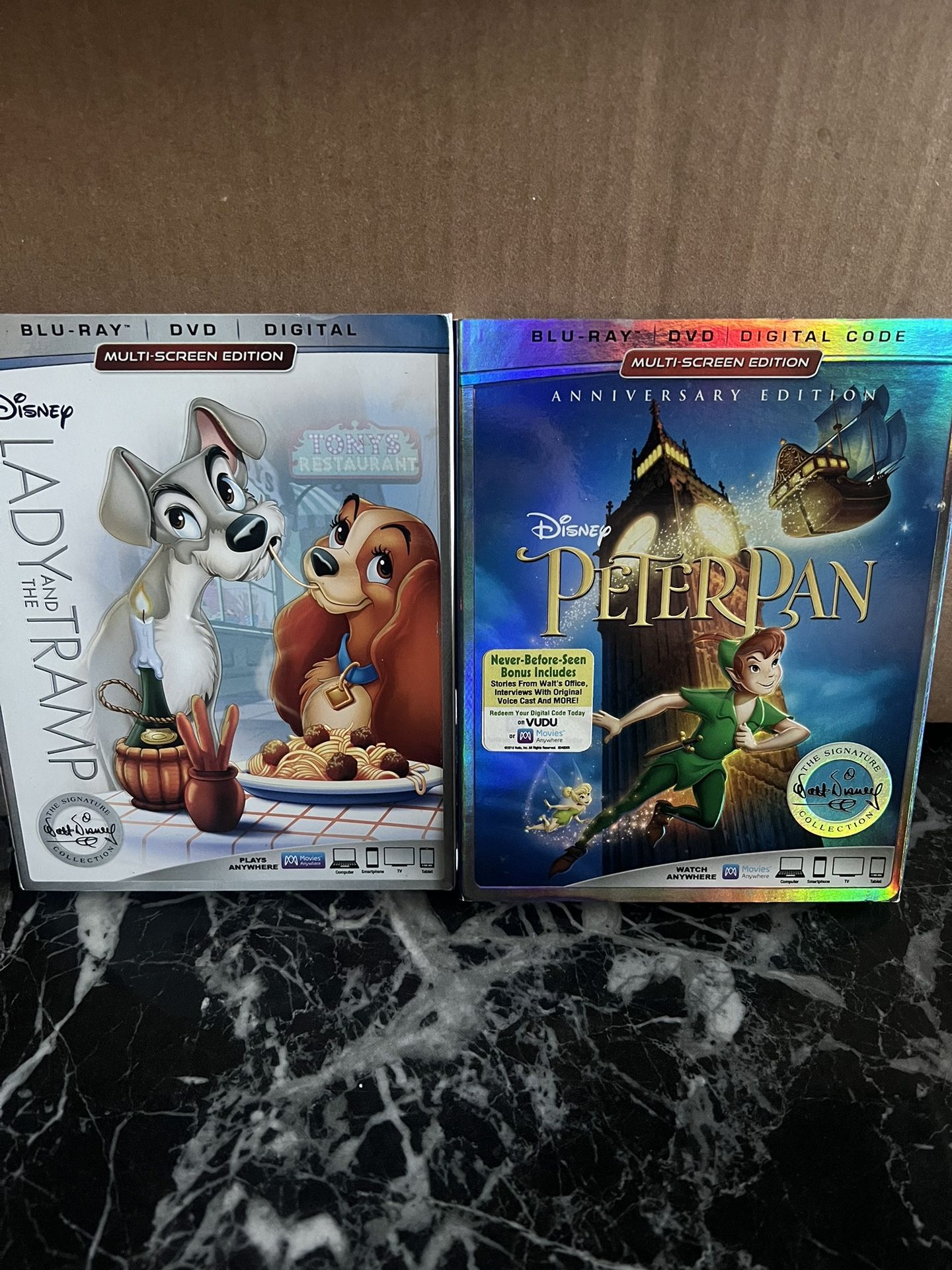 Disney. Lady And The Tramp. Peter Pan