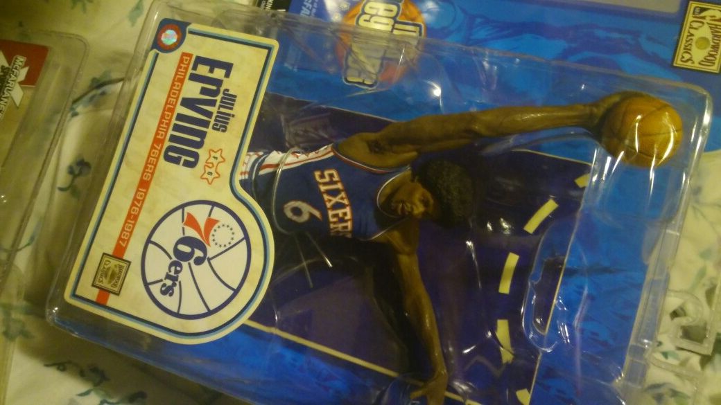 Julius Erving 76ers action figure collectable