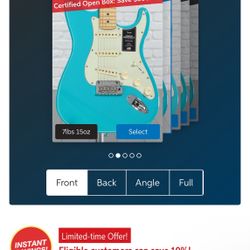 Fender American Professional II Stratocaster - Miami Blue with Maple Fingerboard