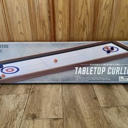 Wooden Tabletop Curling game