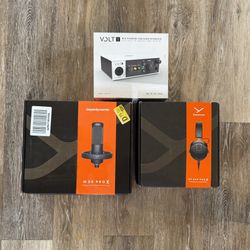 Pro Audio (Interface, Mic, Headphones)