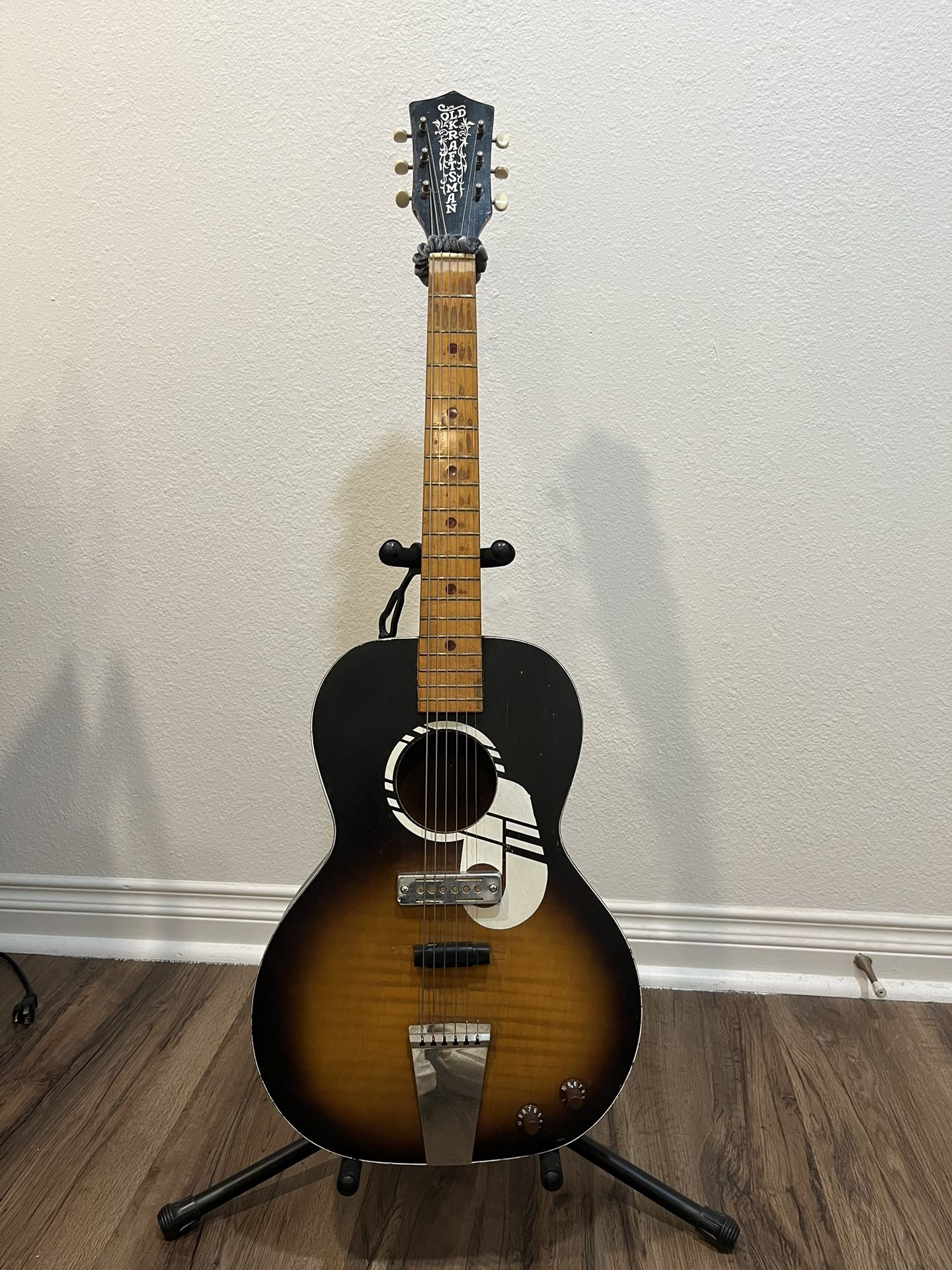 Old Style Rubber Bridge Acoustic Guitar