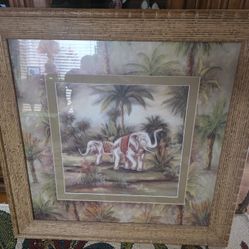 artwork reproduction titled Dressed Elephant by an artist named Brooks