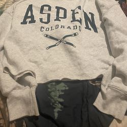 Abercrombie Aspen Baseball Hoodie Medium