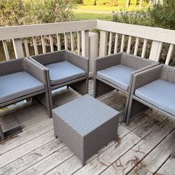 Patio Chairs And Stool
