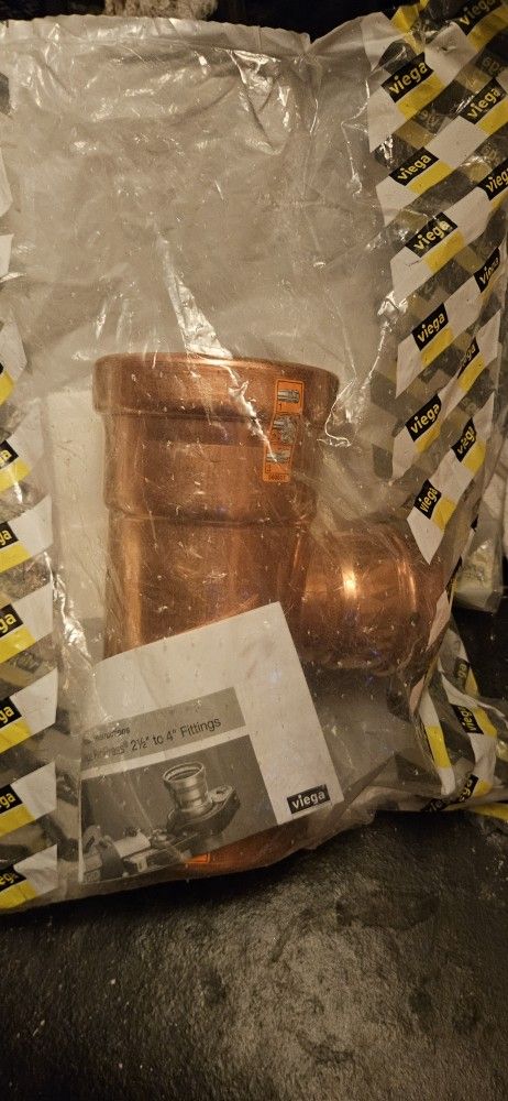(2) Or (1) Viega ProPress 3″ x 3″ x 2″ Bronze Reducing Tees – NEW