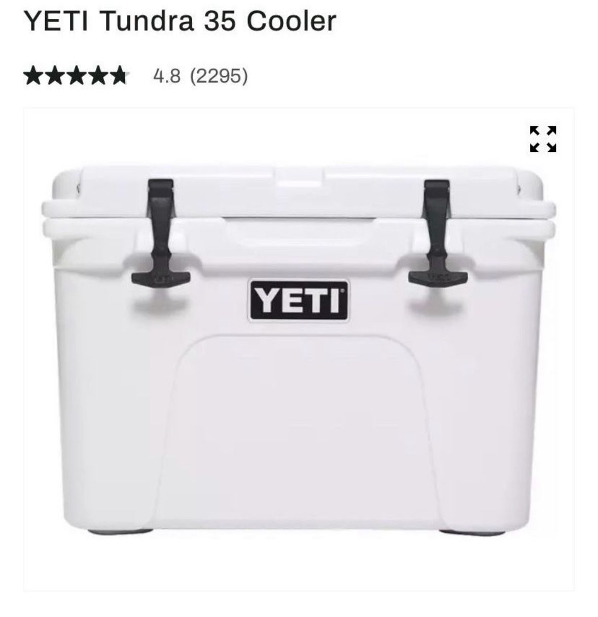 YETI TUNDRA 35 COOLER BRAND NEW NEVER USED WITH TAGS $200 OBO