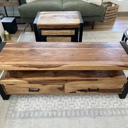 TV stand + 3 End Tables