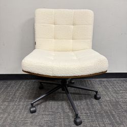 Extra Wide Desk Chair With Wooden Back Heavy Duty 