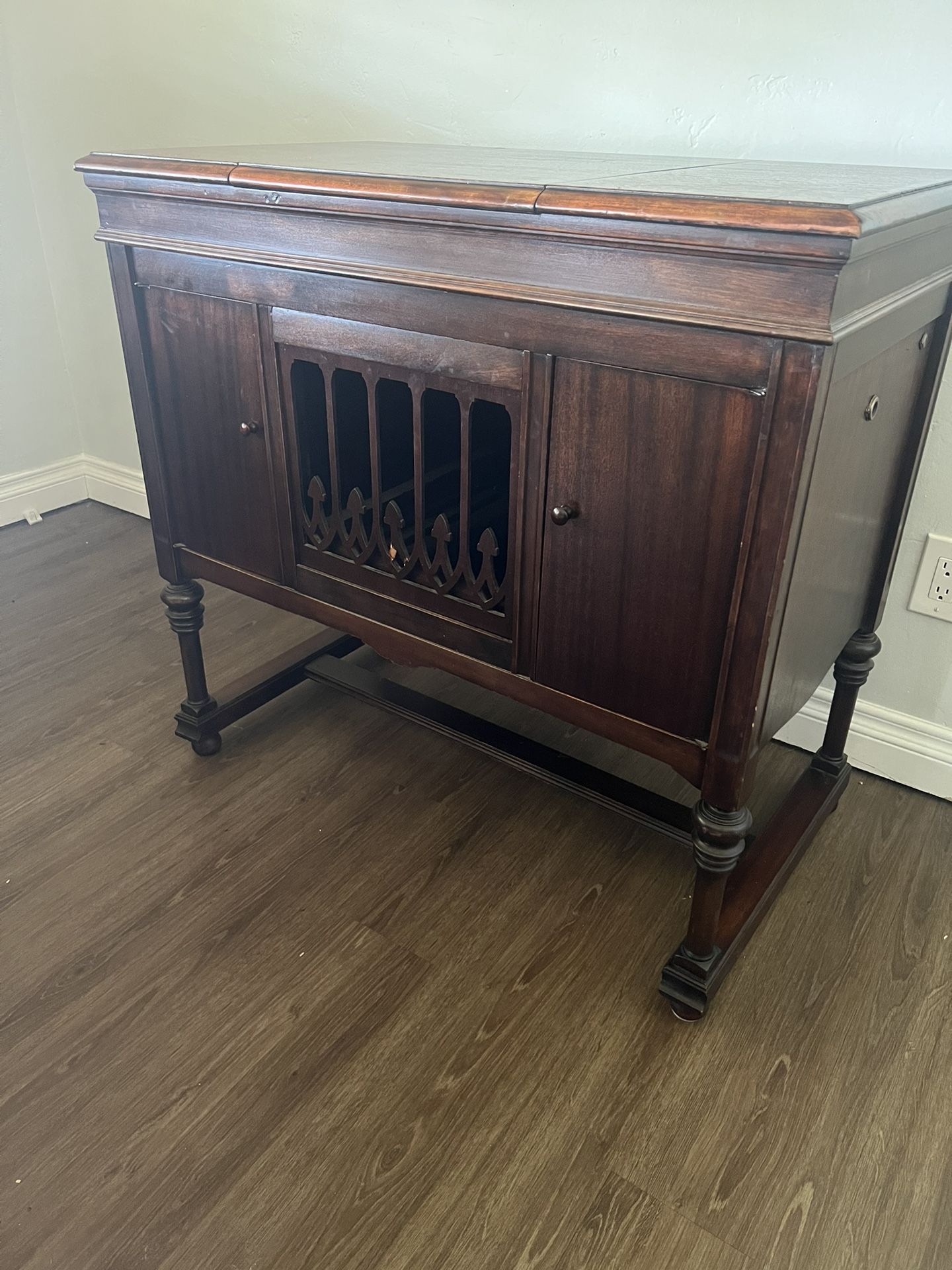 Antique Record Player Cabinet