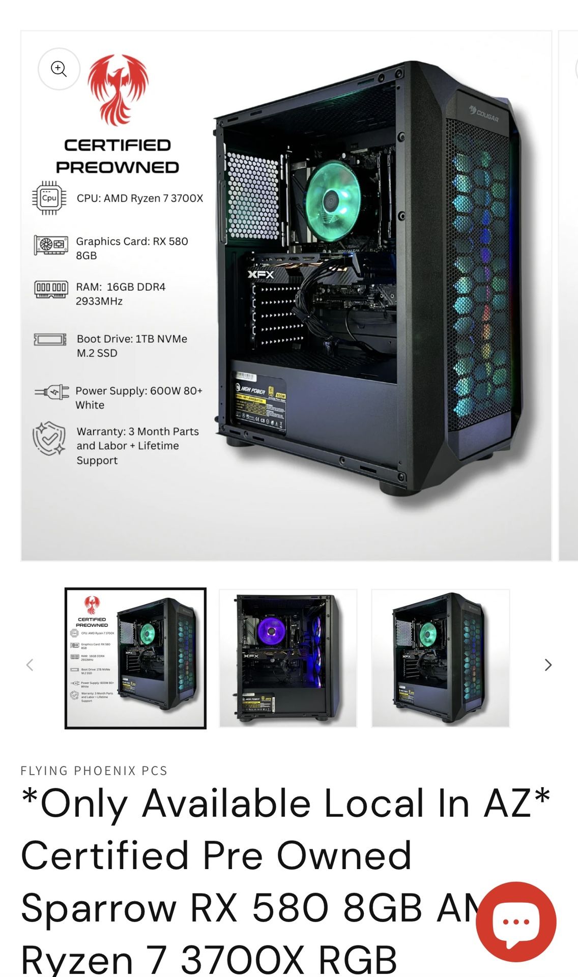 AMD Ryzen 7 Gaming Computer 