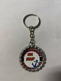 #1 dad keychain