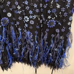 NEW With Tags,    Ellie Tahari Size 8 Beaded Dark Navy Semi Formal Dress 