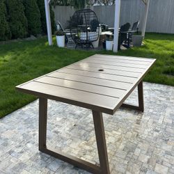 57” X 33” Metal Patio Table 