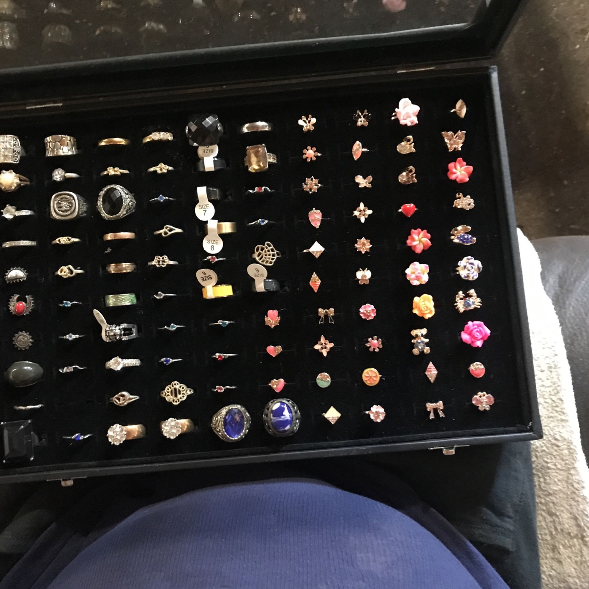 Rings 5.00 Each Case Not For Sale