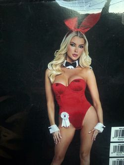 Playboy Bunny Costume Red Size L