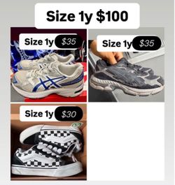 Shoes kids youth size 1y