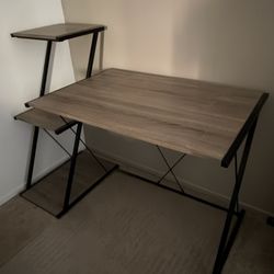 Gaming Desk With Shelves + Extra Shelf (optional)