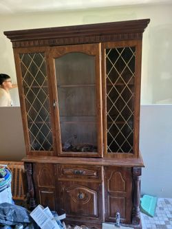 Wooden storage cabinets