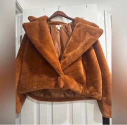 a.n.a Faux Fur Cropped Coat