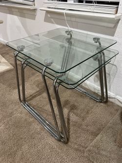 Glass side tables- 3 pieces- special design