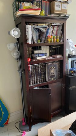 Bookcases buffet table