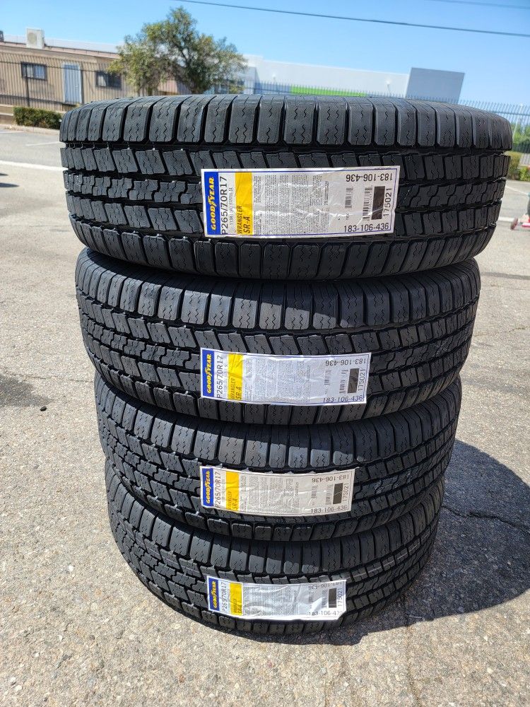 265 70 17 NEW TIRES TACOMA 4RUNNER TUNDRA SEQUOIA FJ SILVERADO SUBURBAN AVALANCHE TAHOE SIERRA F150 RAM