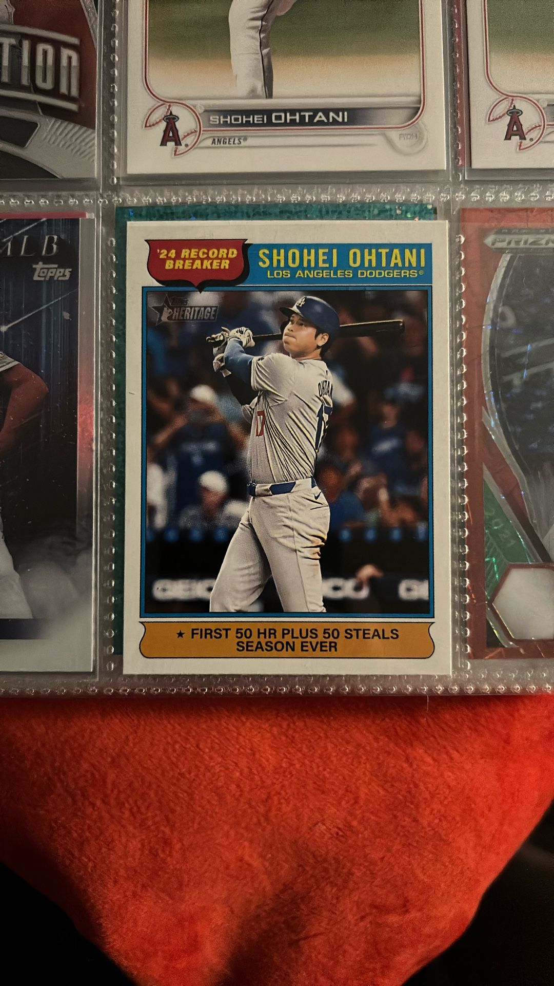 Shohei Ohtani 50/50 Card