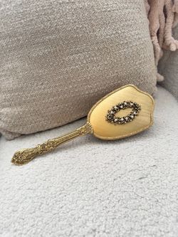 Vintage Gold Plated Vanity Brush